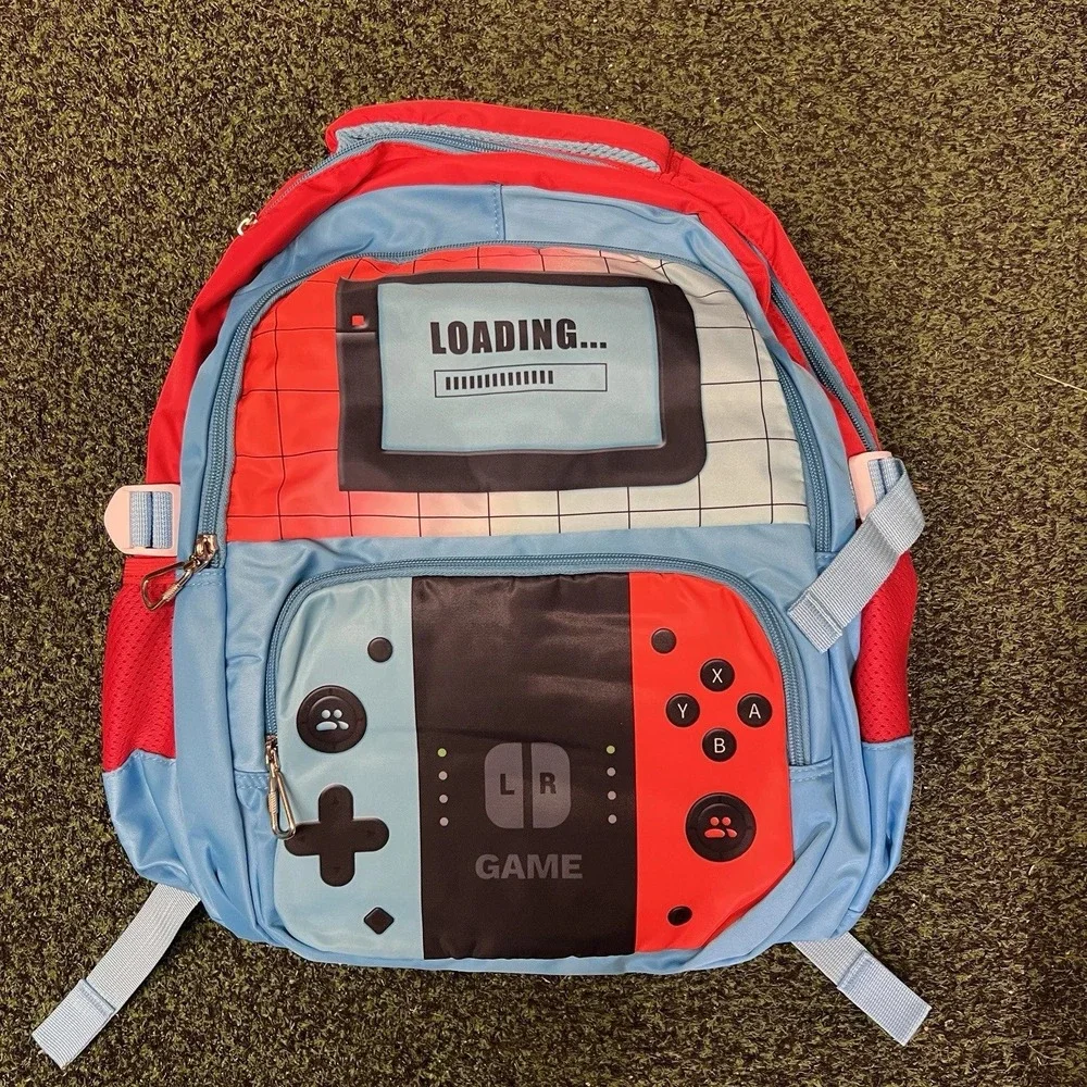 3‎ Piece Gamer Theme Kids Backpack Set with Luch box And Pencil Case  0350/0351